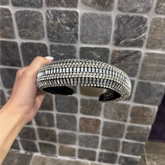 Accessories - Empress Headband in Black & Crystal